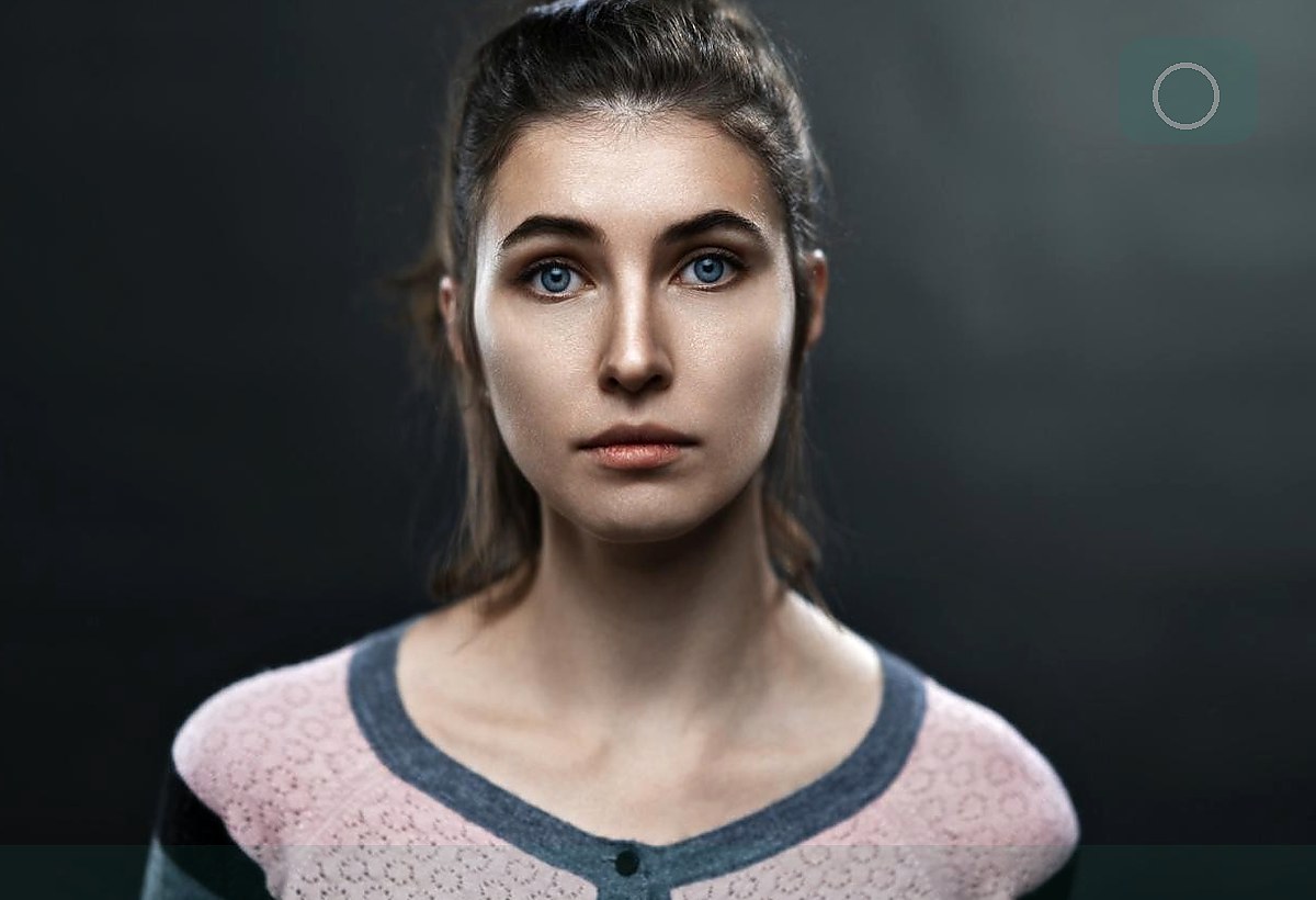 business headshot station